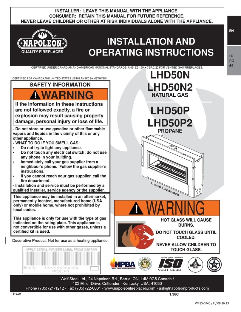 Napoleon LHD50N User manual