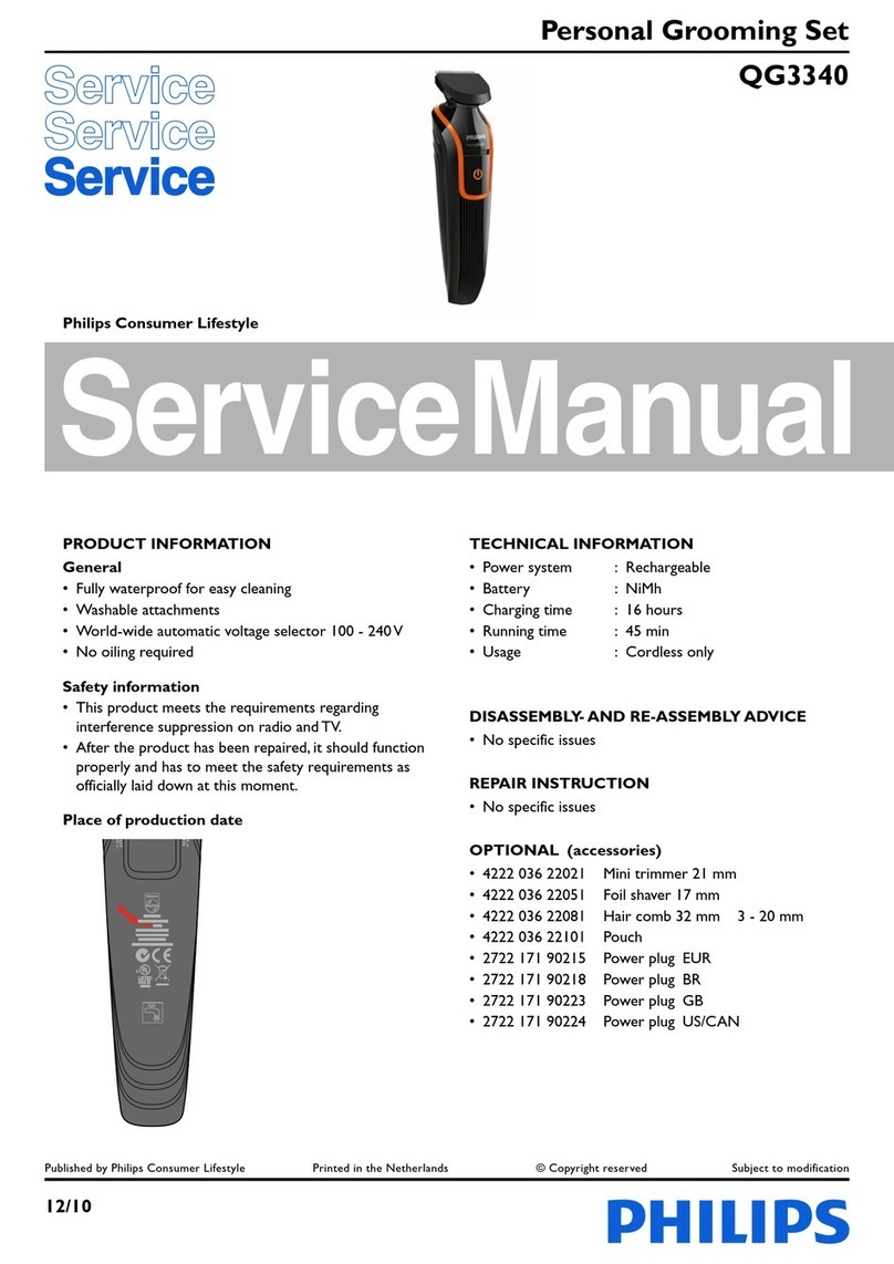 Philips QG3340 Service manual