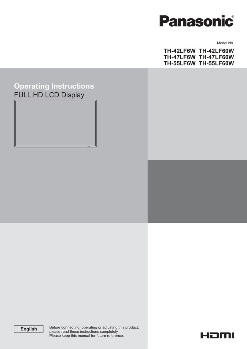 Panasonic TH-42LF6W User manual
