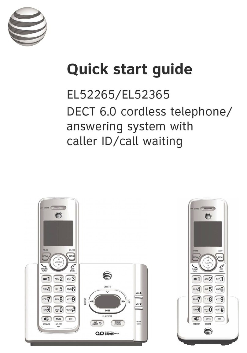 AT&T EL52265 User manual AT&T EL52265 User manual