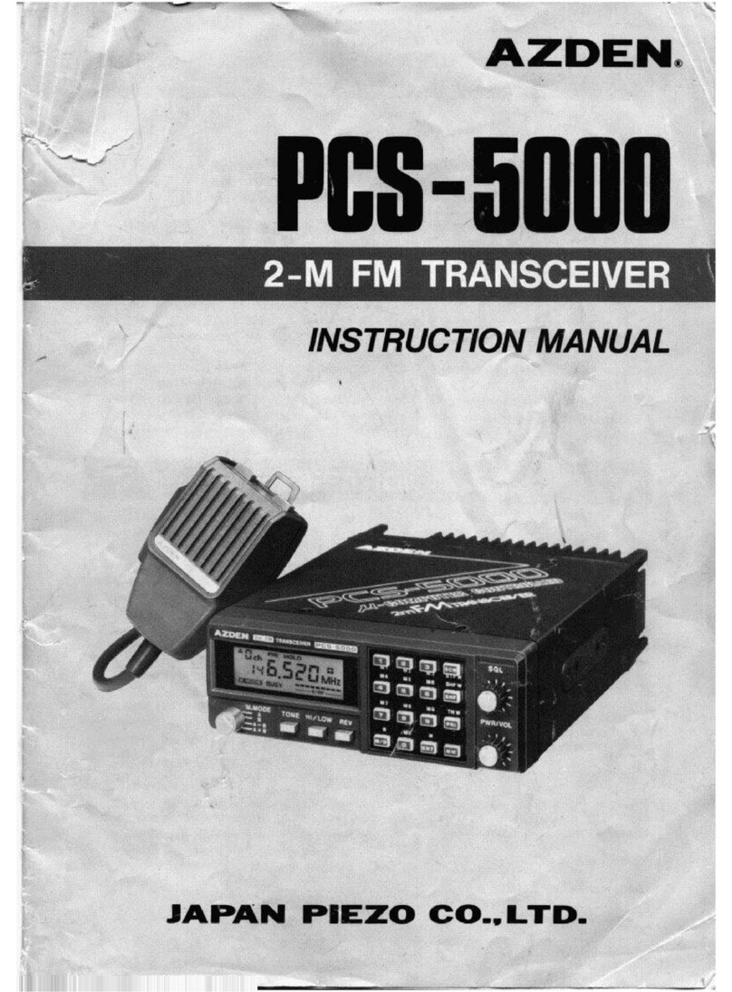 Azden pcs5000 instruction manual