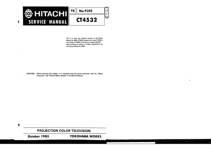 Hitachi CT4532 User manual