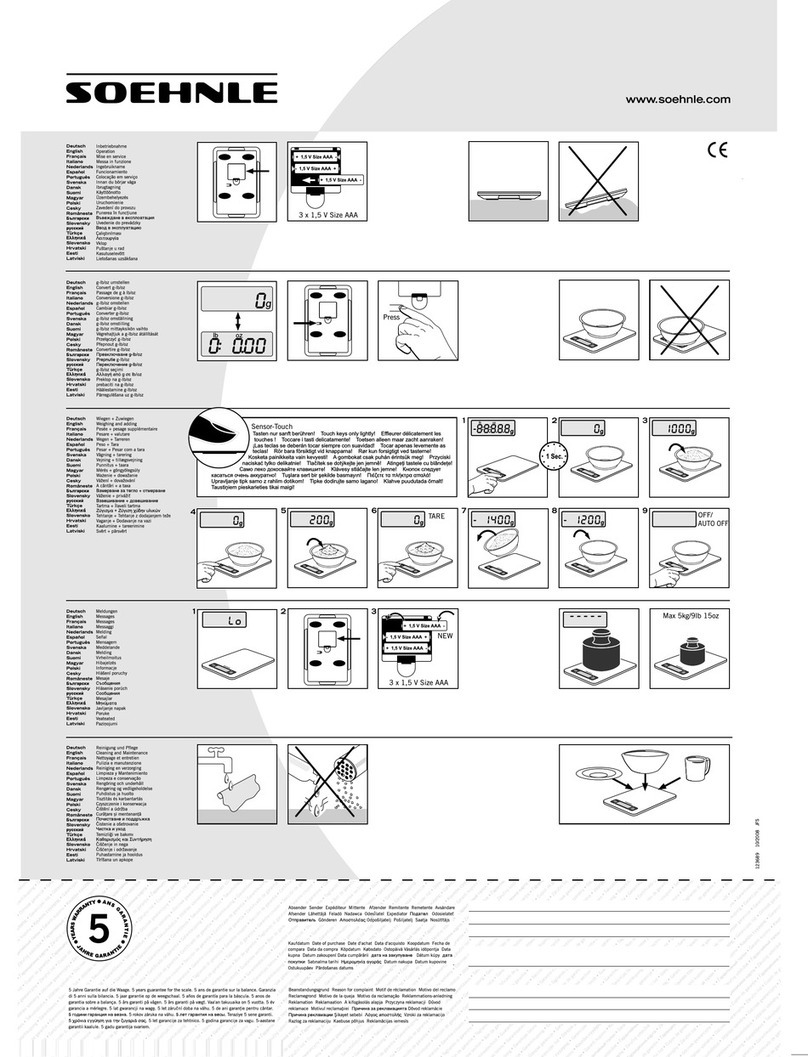 Soehnle 66141 Operation manual