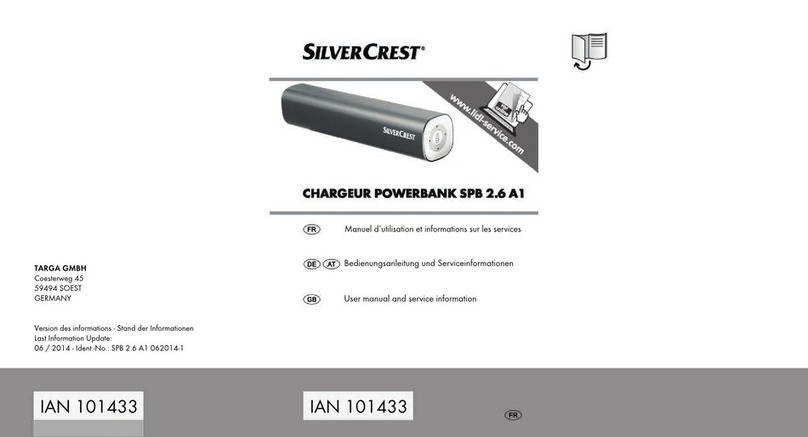 Silvercrest SPB 2.6 A1 User manual and service information Silvercrest SPB 2.6 A1 User manual and service information