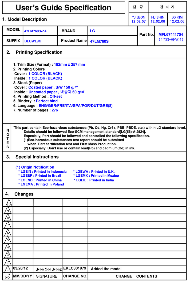 LG 47LM760S User manual