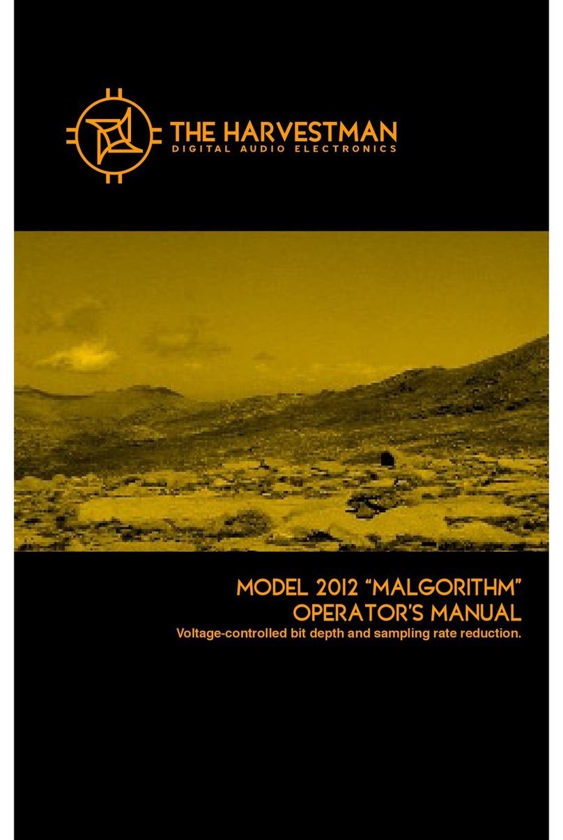 The Harvestman 2012 MALGORITHM Operator's manual