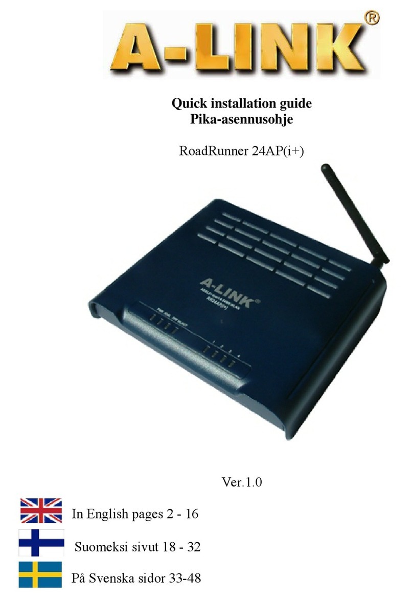 Alink RoadRunner 24AP User manual