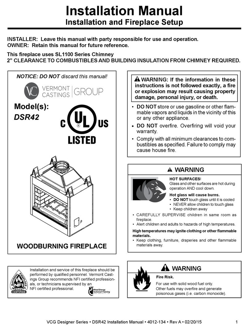 Vermont Castings DSR42 User manual Vermont Castings DSR42 User manual