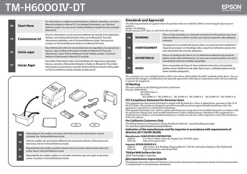 Epson TM-H6000IV-DT Instruction Manual