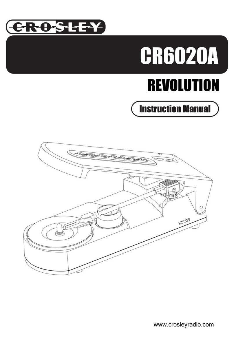 Crosley CR6020A Revolution instruction manual