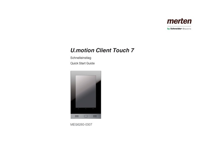merten U.motion Client Touch 7 User manual