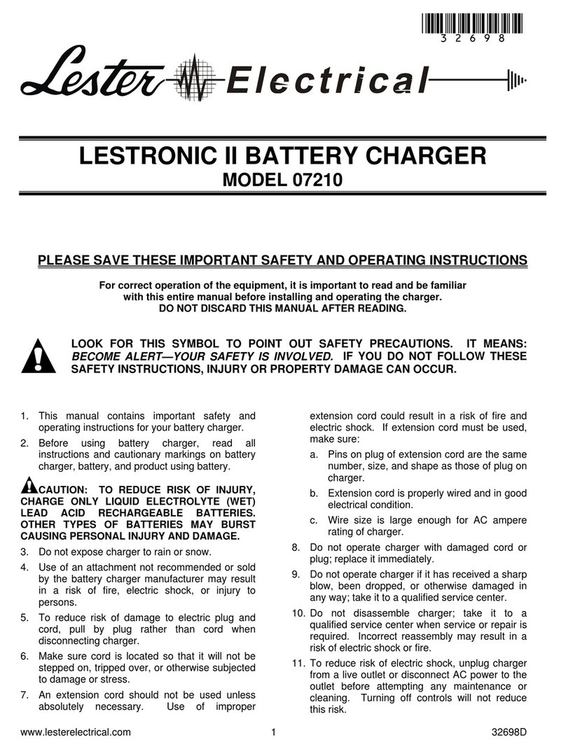Lester 07210 User manual
