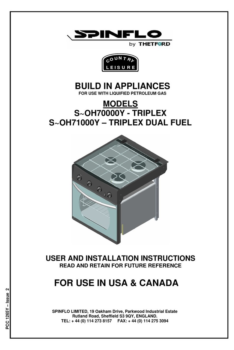spinflo S~OH70000Y User and installation instructions