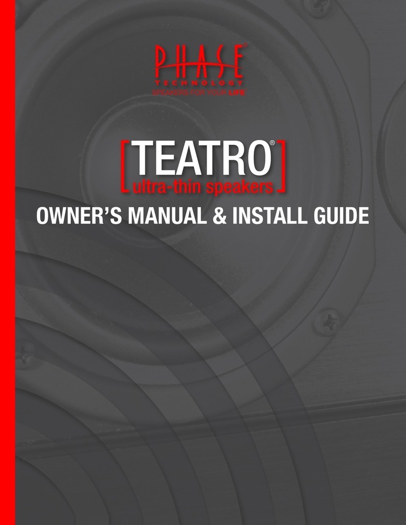 Phase Teatro Owners manual/install guide