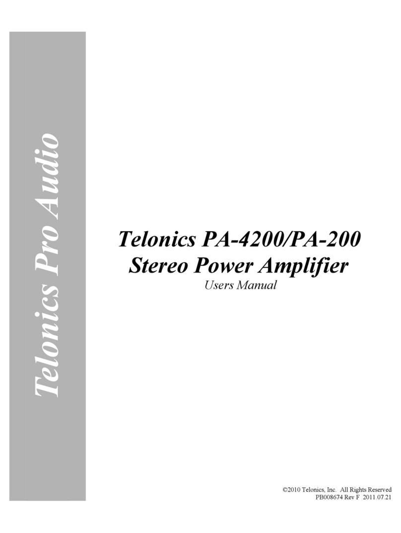 Telonics PA-4200 user manual