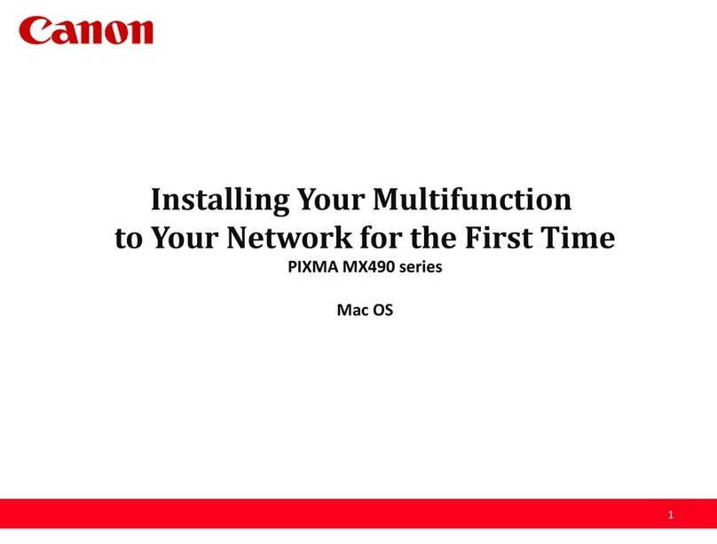 Canon MX490 Series Quick start guide
