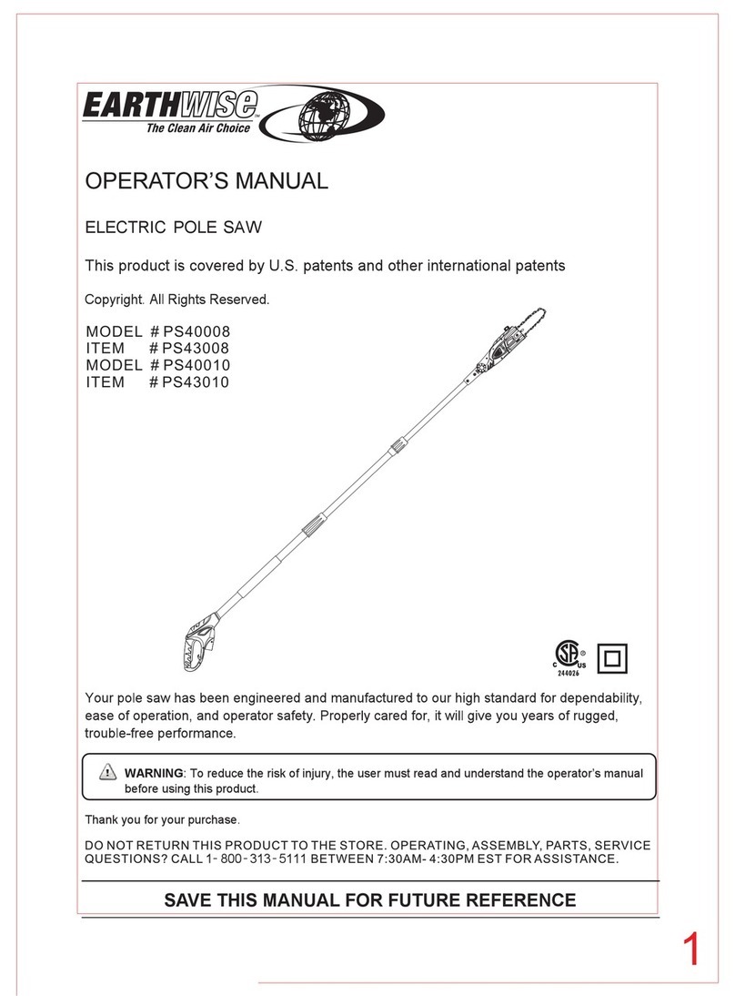EarthWise PS40008 Operator's manual