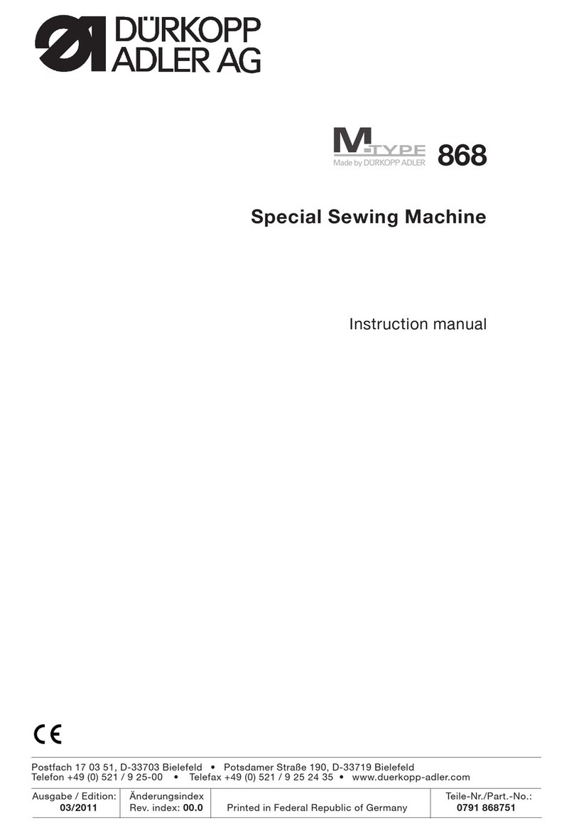 Dürkopp Adler 868 User manual