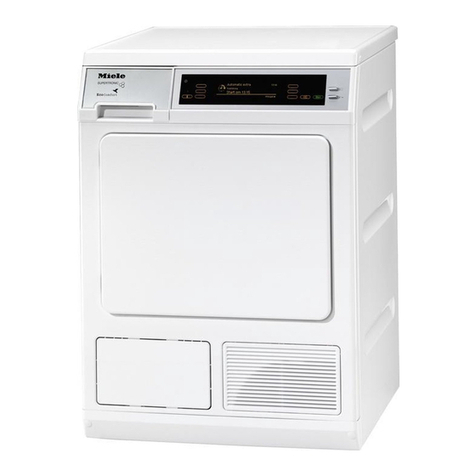 Miele T 8000 WP SUPERTRONIC User manual