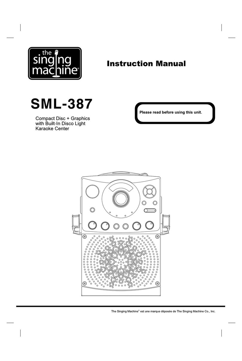 The Singing Machine SML-387 User manual