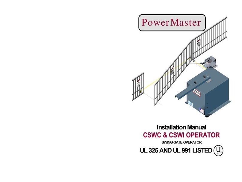 Power Master CSWC installation manual