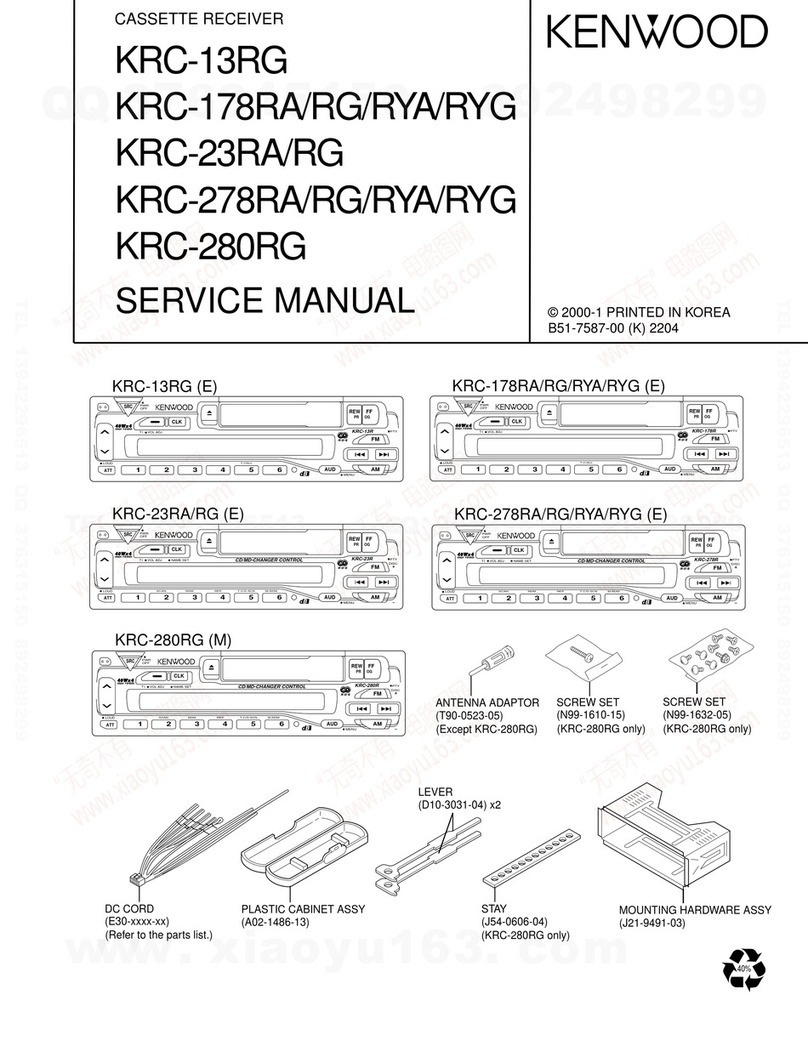 Kenwood KRC-13G User manual