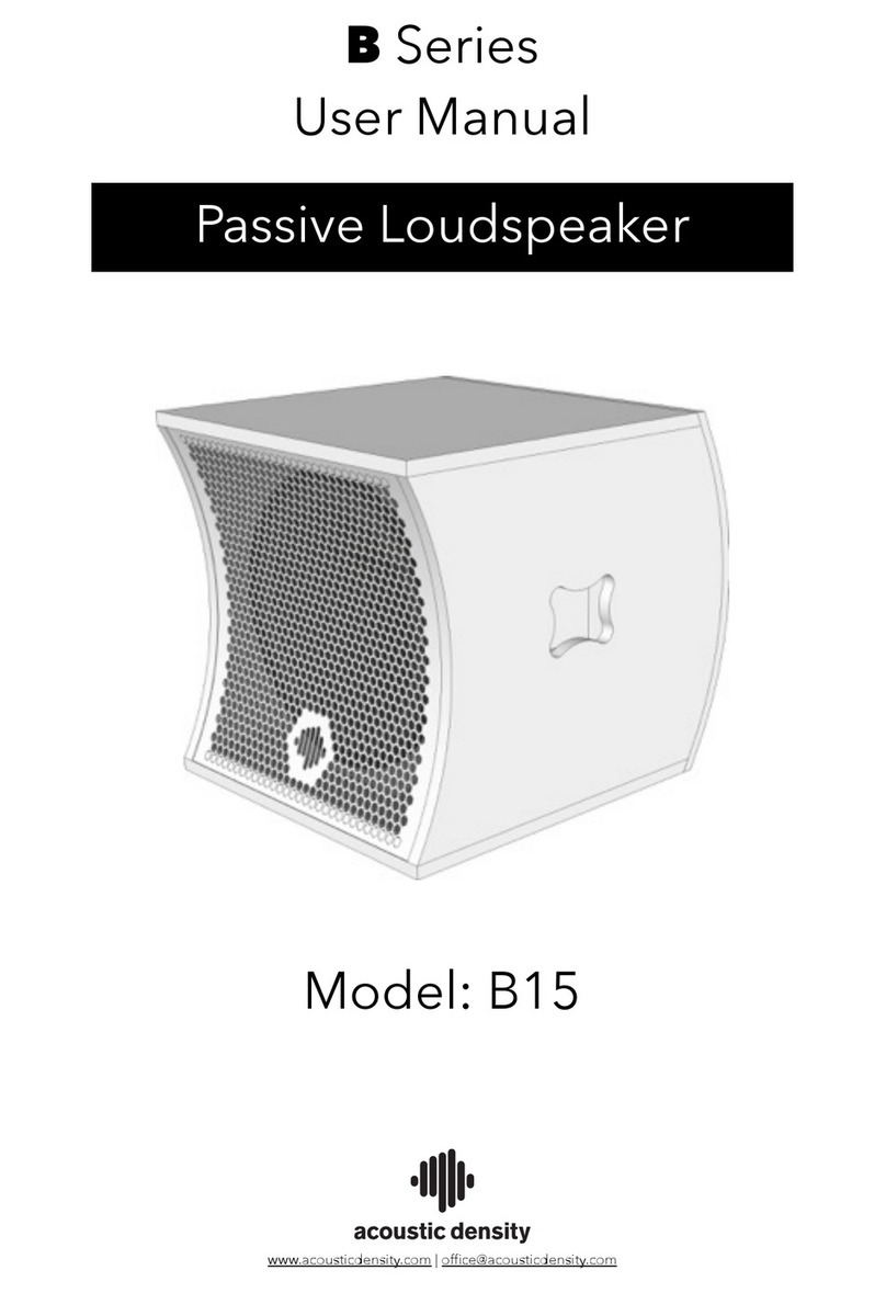 Acoustic Density B15 user manual