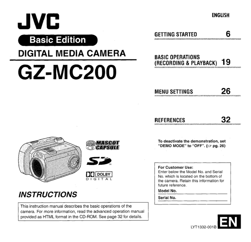JVC GZMC200 - Everio 2MP 4GB Microdrive... User manual