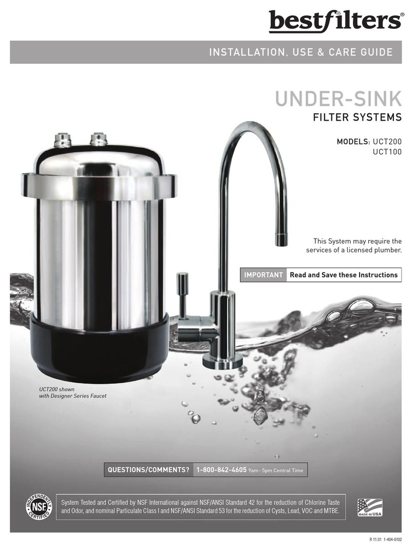Bestfilters UCT200 Installation, use & care guide Bestfilters UCT200 Installation, use & care guide