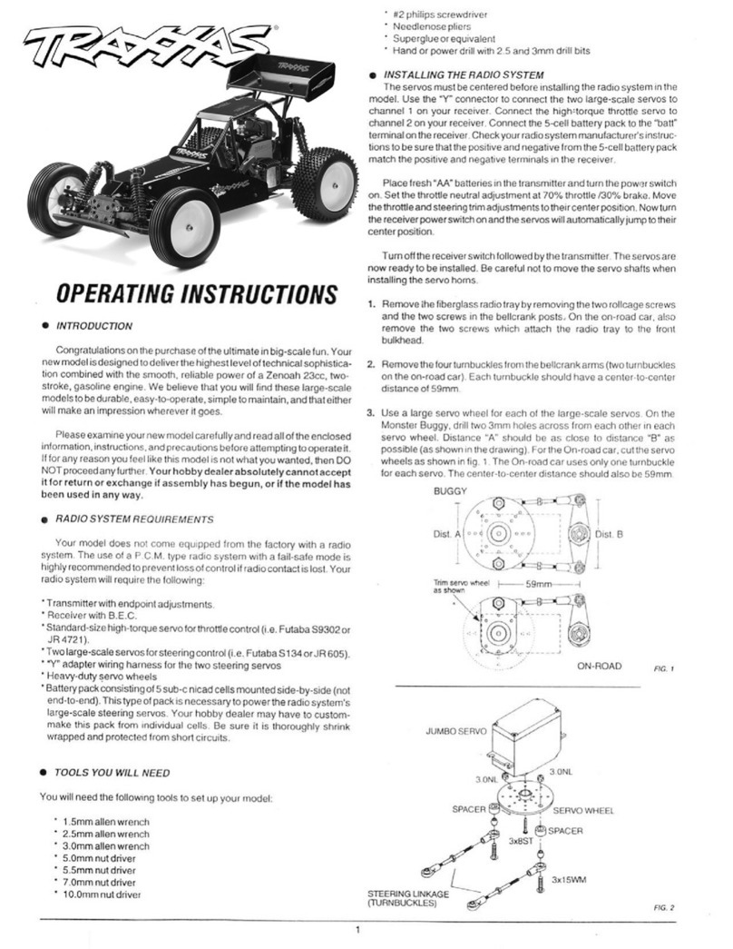 Traxxas monster buggy operating instructions