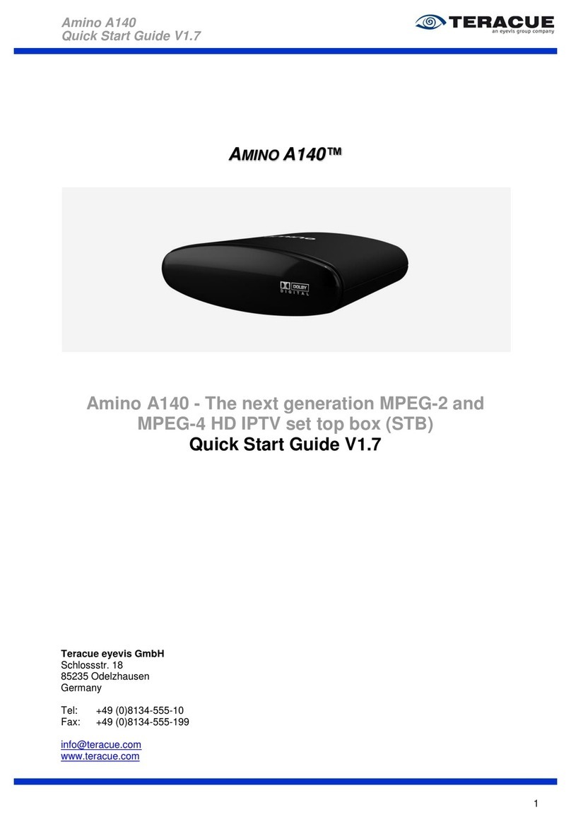 Teracue AMINO A140 quick start guide