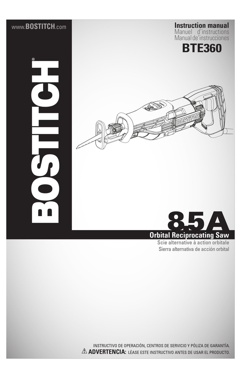 Bostitch BTE360 instruction manual