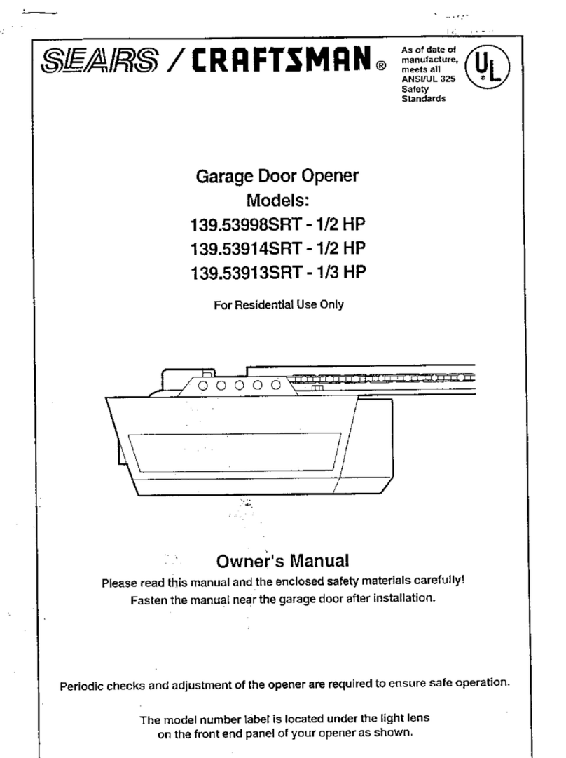 Craftsman 139.53998SRT owner's manual