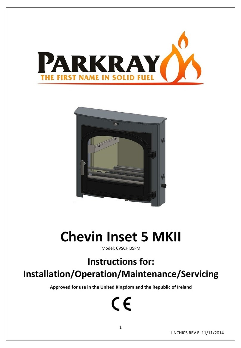 Parkray Chevin Inset 5 MKII Instructions for installation/operation/maintenance/servicing