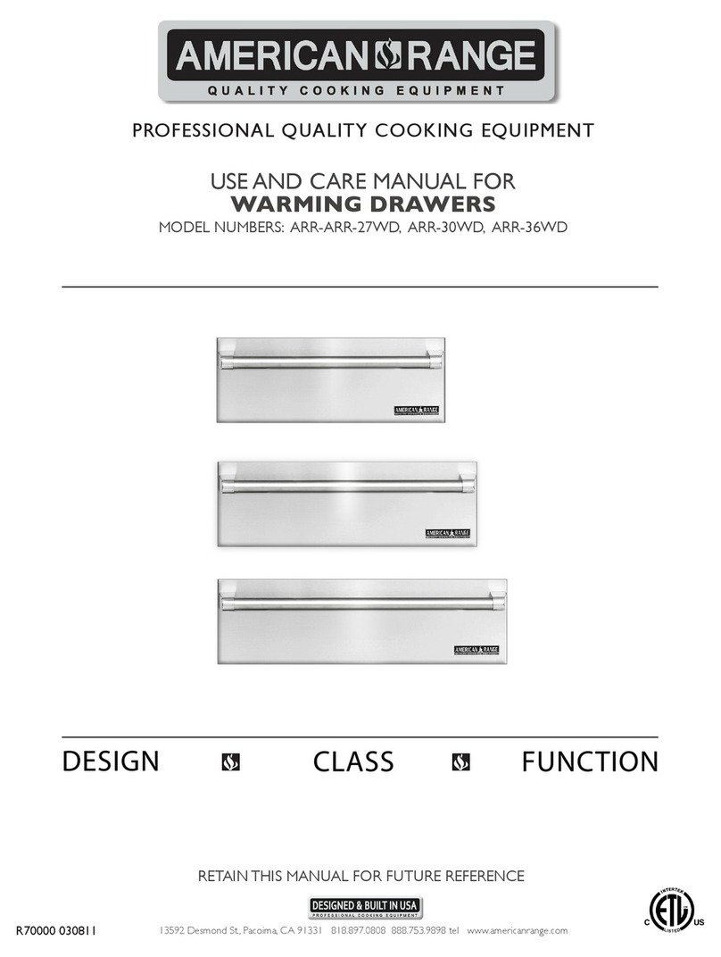 American Range ARR-ARR-27WD User manual