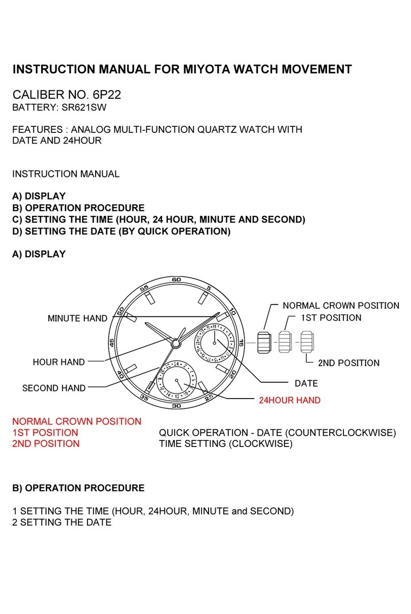 Citizen 6P22 User manual Citizen 6P22 User manual