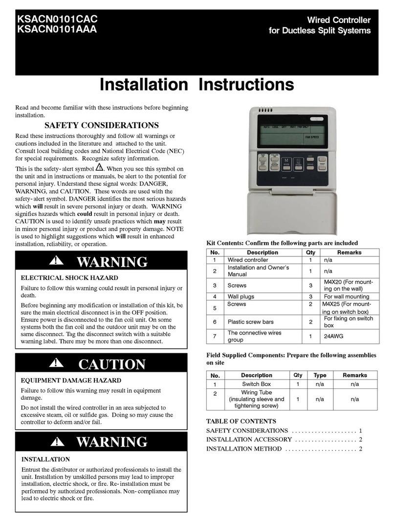CAC / BDP KSACN0101CAC User manual