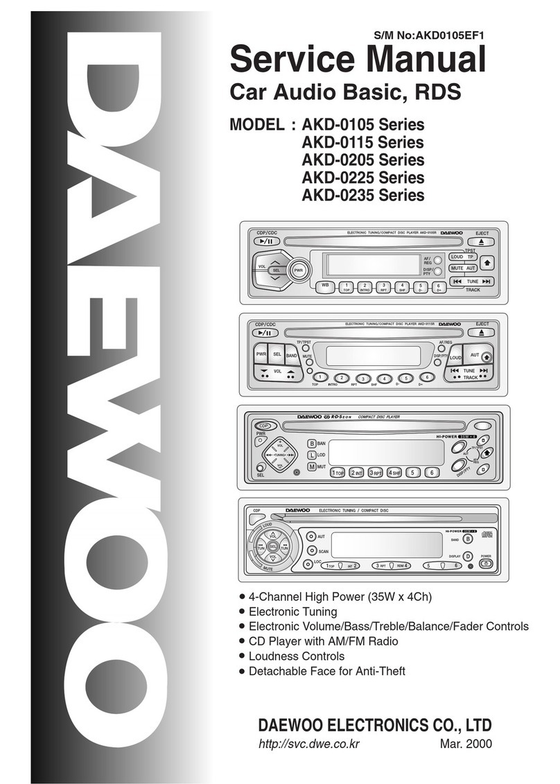 Daewoo AKD-0105 Series Service manual
