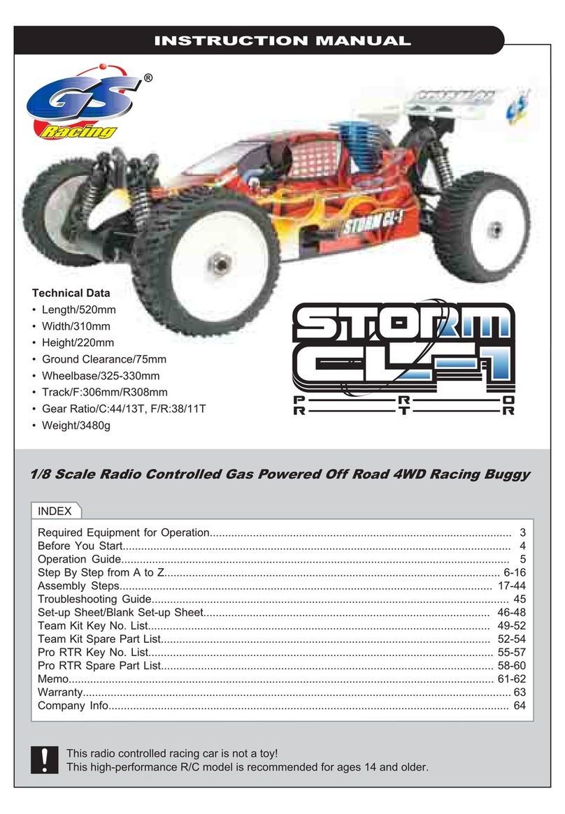 GS Racing Storm CL-1 Pro RTR instruction manual