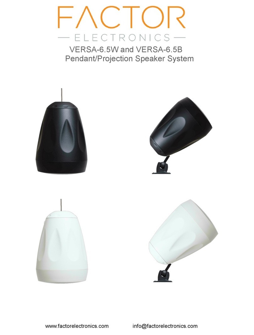 Factor Electronics VERSA-6.5W manual
