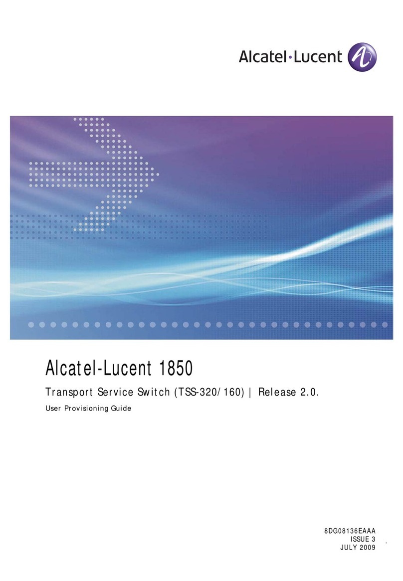 Alcatel-Lucent 1850 TSS-320 User manual