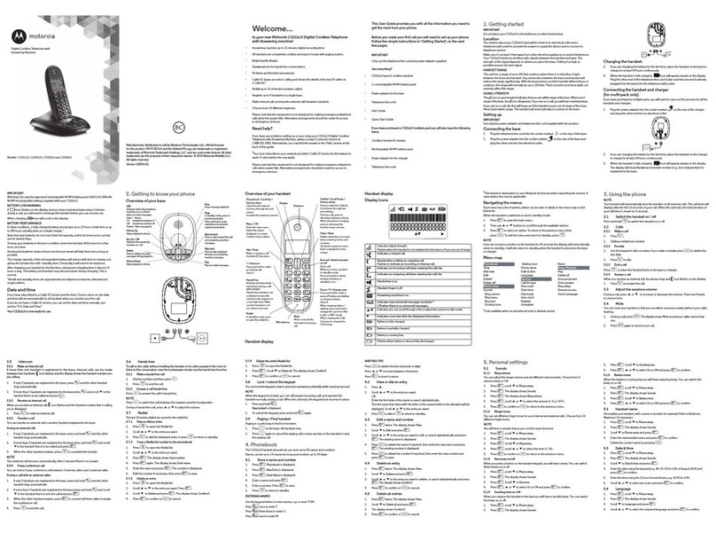 Motorola C1011LX user guide