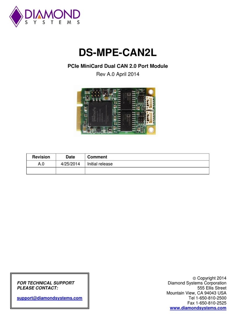 Diamond Systems DS-MPE-CAN2L manual