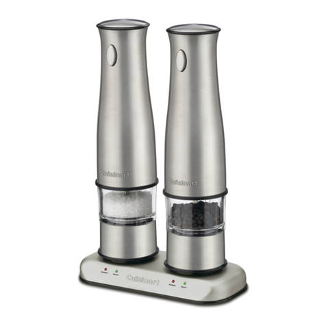 Cuisinart Rechargeable Salt & Pepper Mill SP-2 Instruction booklet