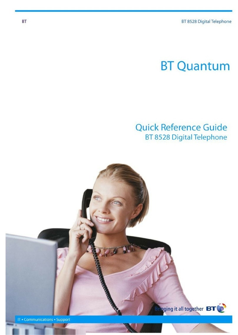 BT Quantum BT 8528 Quick reference guide