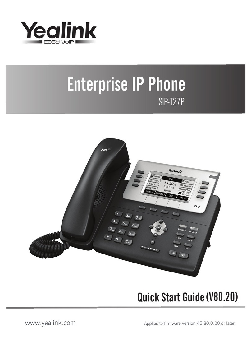 Yealink SIP-T27P User manual