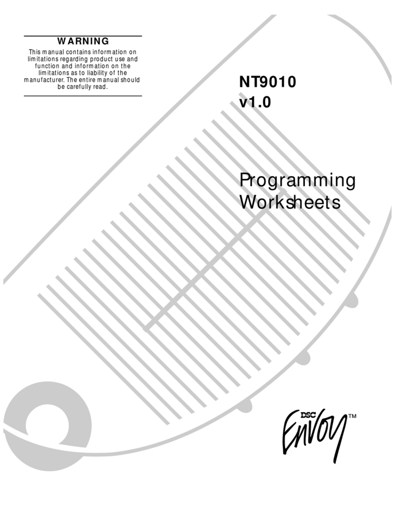 DSC Envoy NT9010 v1.0 Owner's manual
