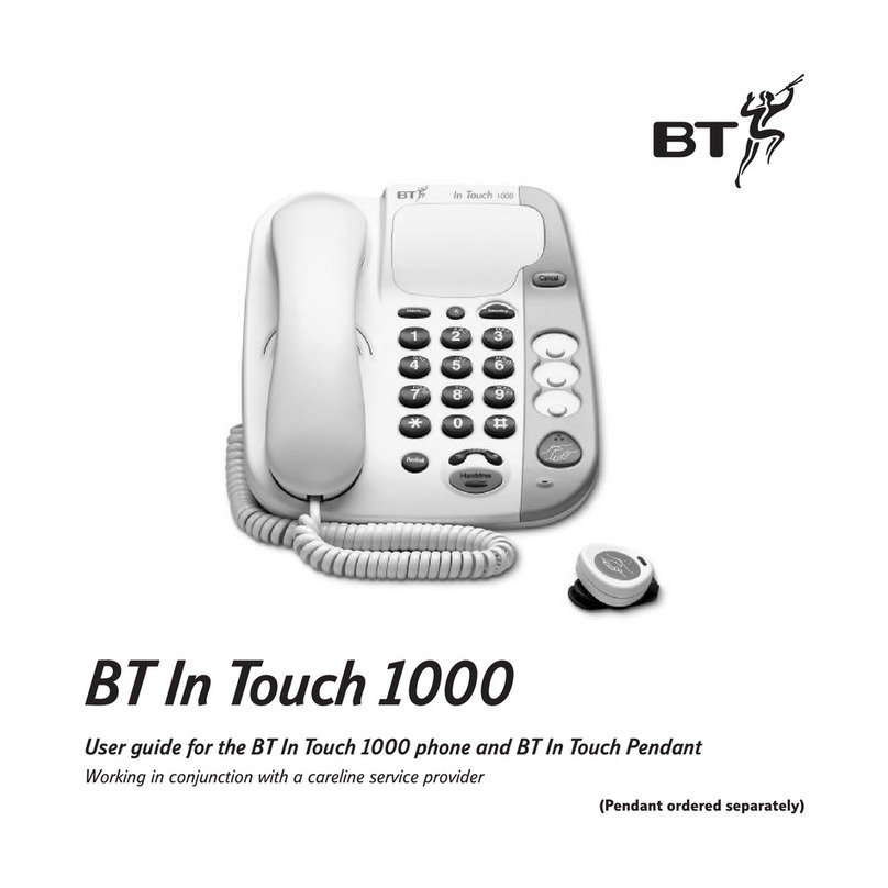 BT IN TOUCH 1000 User manual