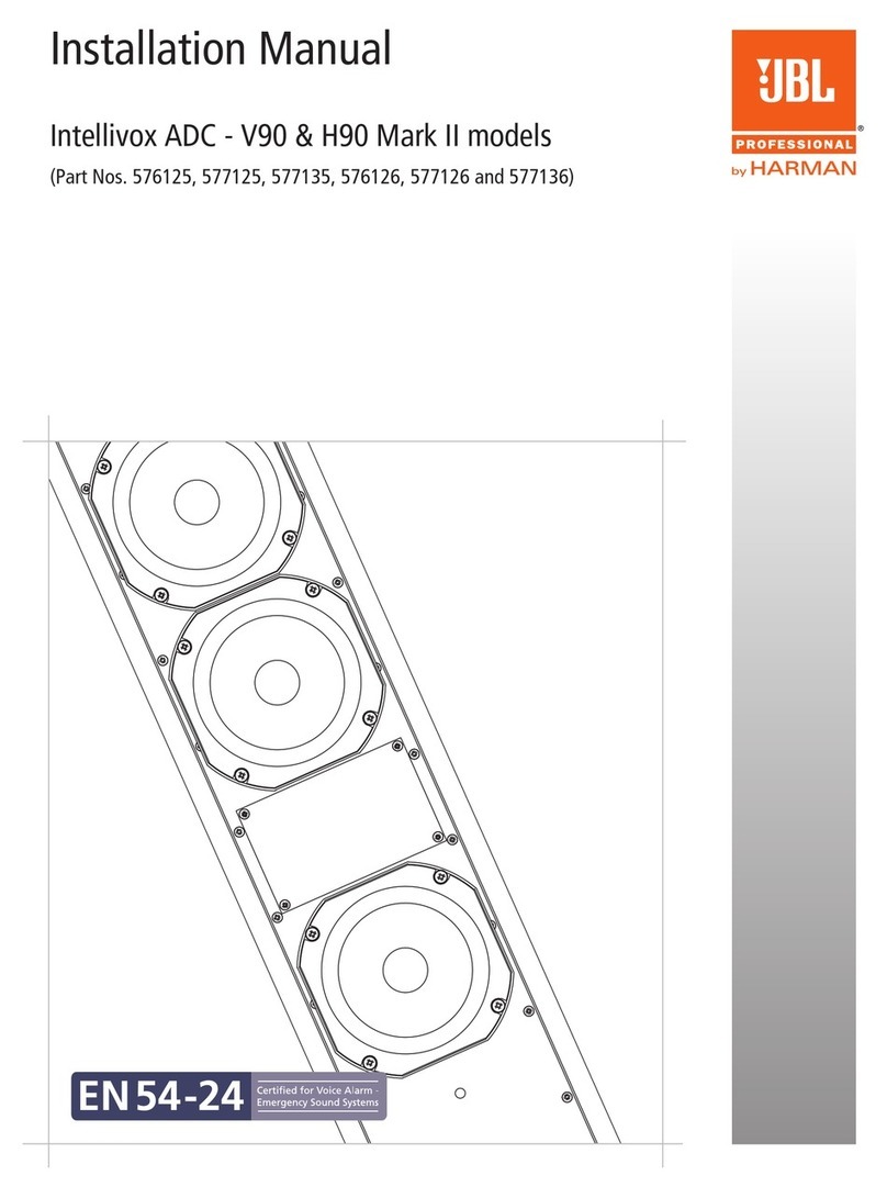 JBL Intellivox ADC V90 Mark II User manual JBL Intellivox ADC V90 Mark II User manual