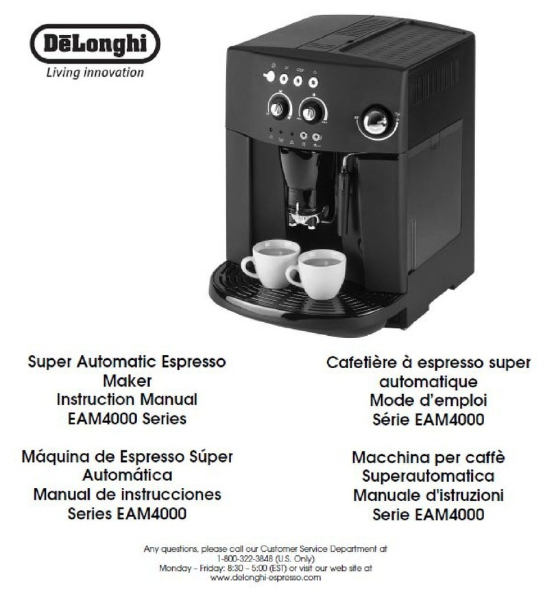 DeLonghi EAM4000 Series instruction manual